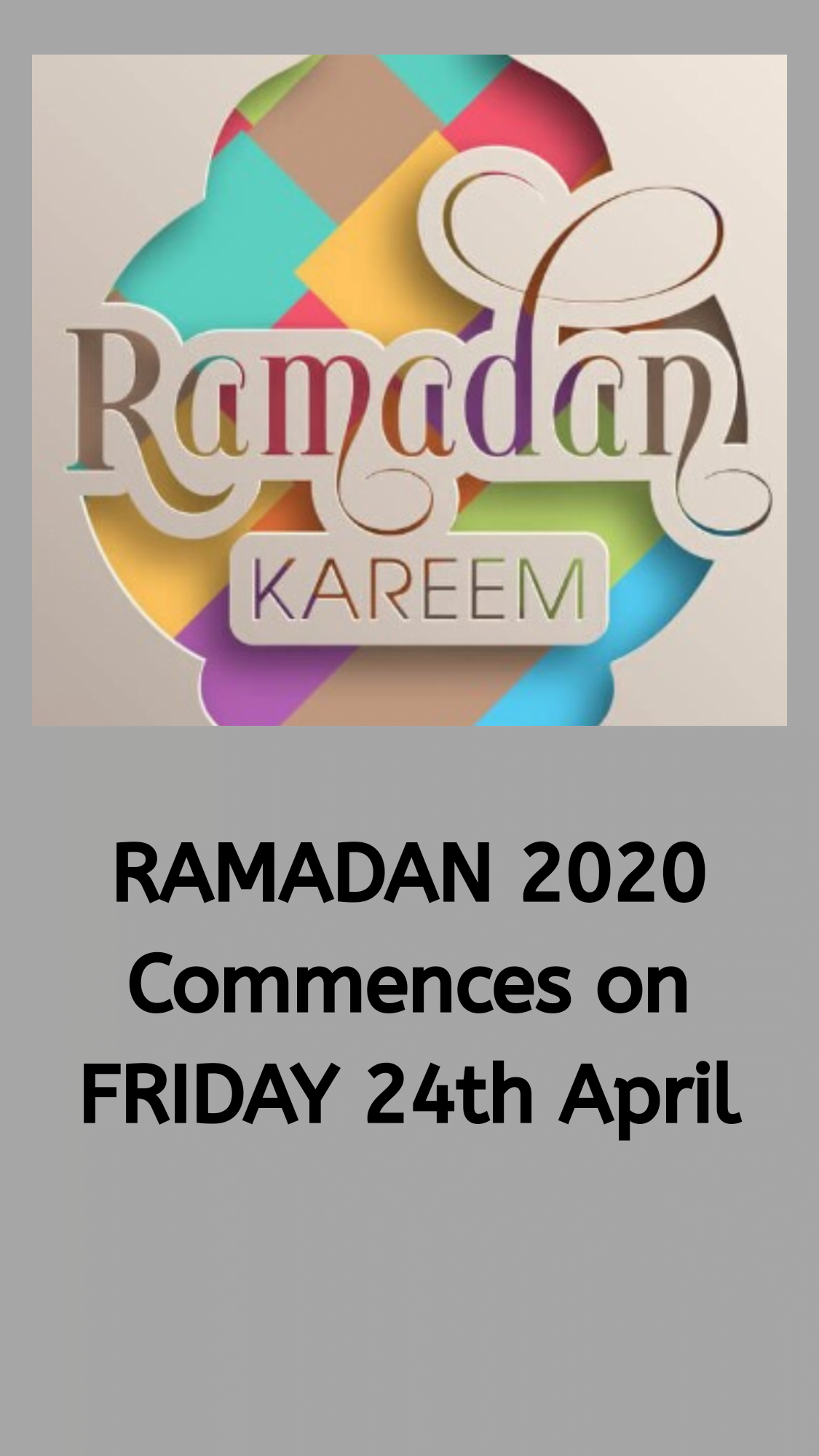 Ramadhan Kareem