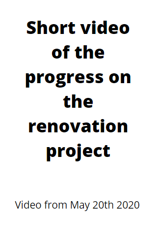 Renovation progress