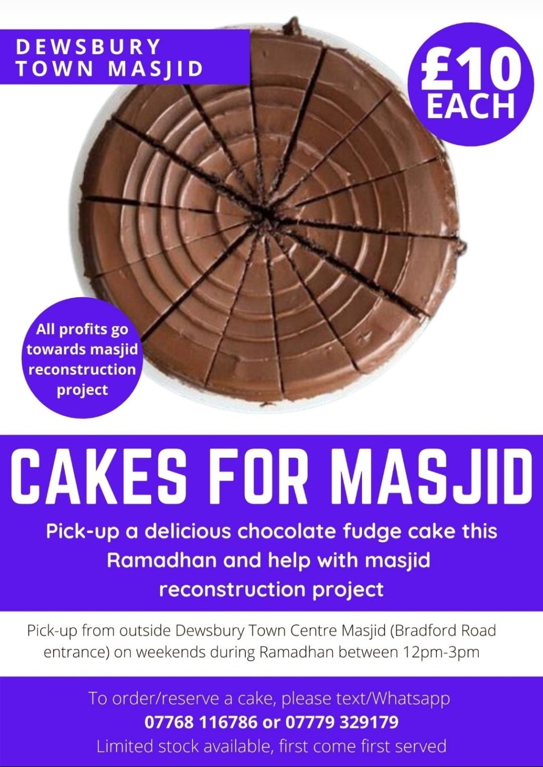 Cakes for Masjid