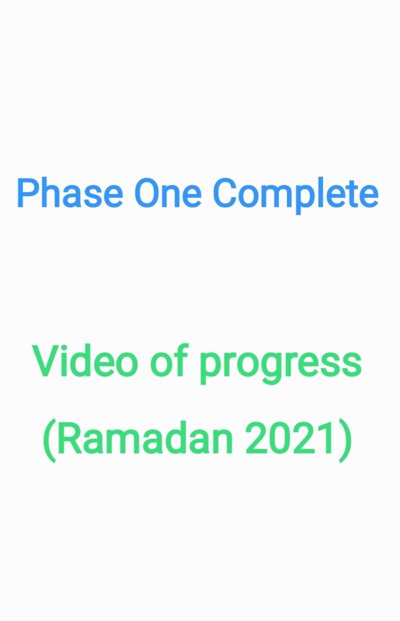 Video of progress so far (April 2021)