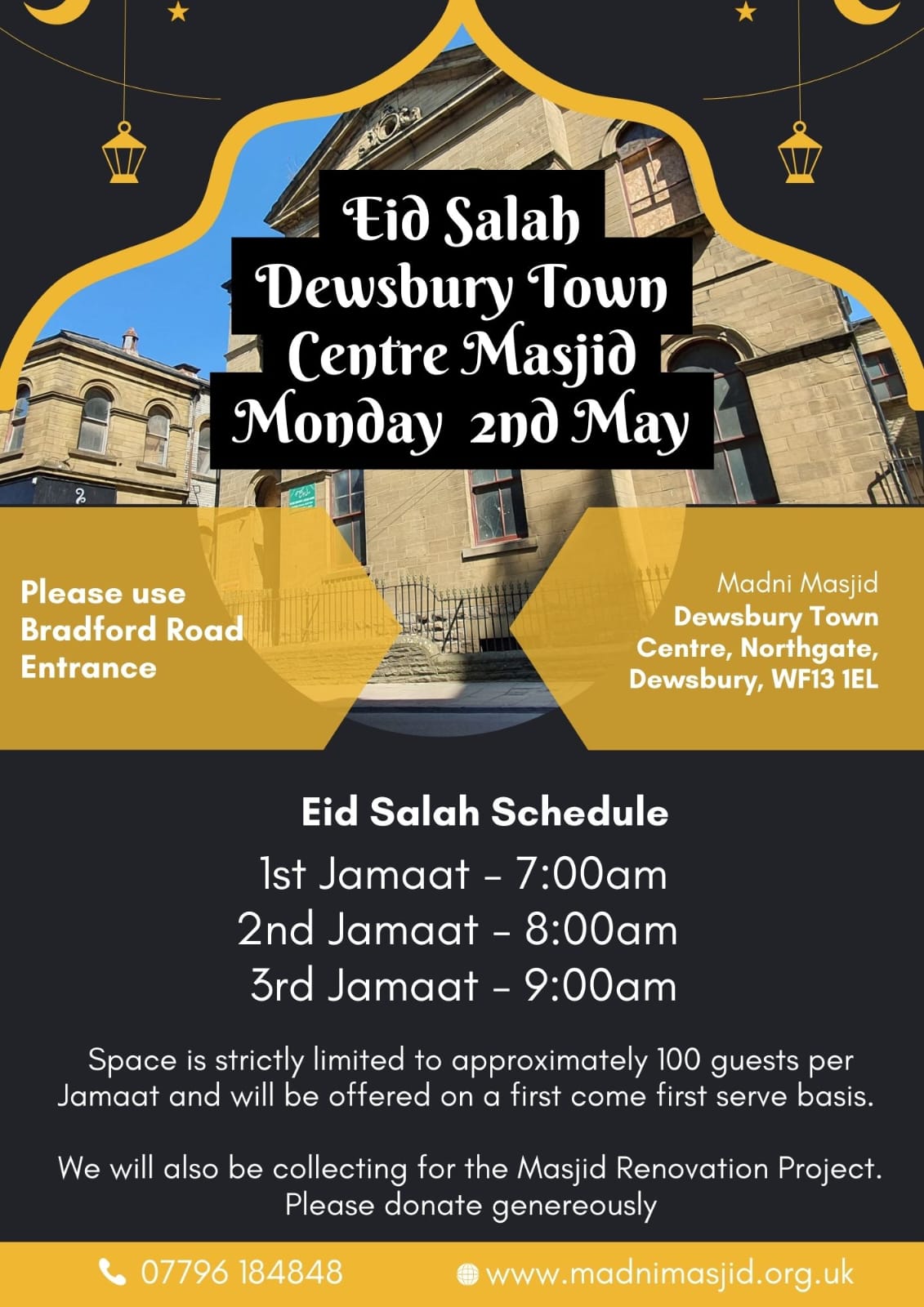 Eid salah Monday 2nd May 2022