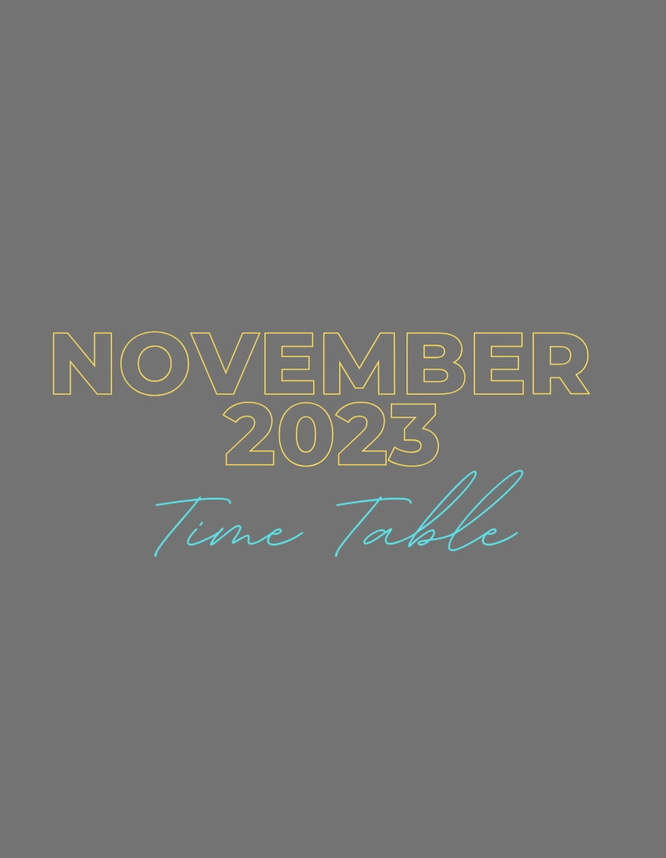 NOVEMBER 2023